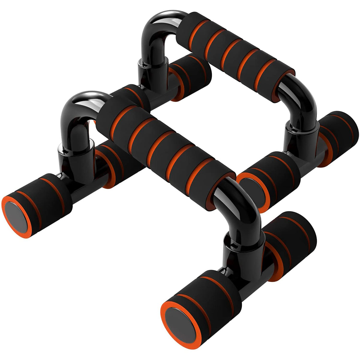 HAS Dual Wheel Abs Roller Double Toning Resistance Tube Band with Push Up Bar Stand Gym Kit Combo