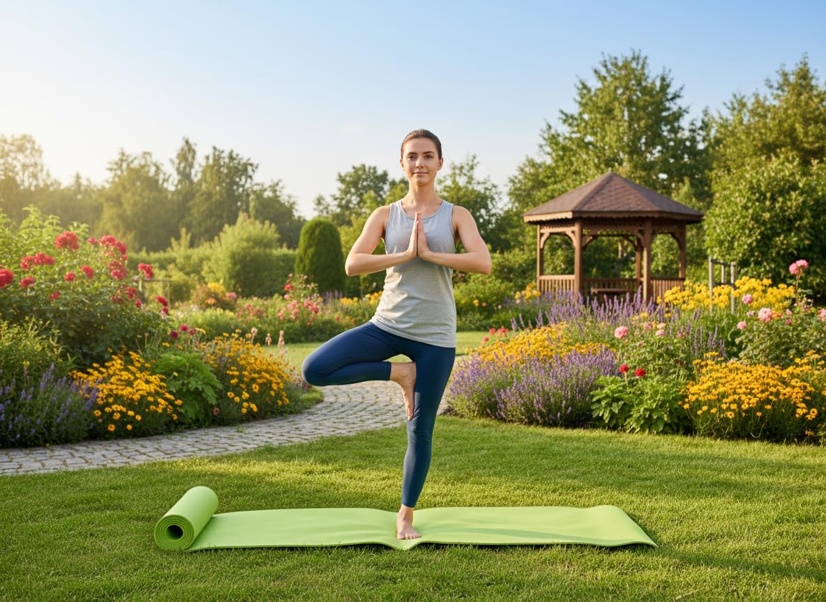 HAS Yoga Mat 6 MM Thik for Exercise and Fitness